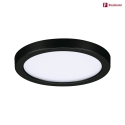 Paulmann LED Einbau-Panel AREO VariFit ON-OFF, IP44/20, rund, Ø 11.8cm, schaltbar, 8W 4000K 550lm, schwarz matt