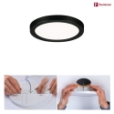 Paulmann LED Einbau-Panel AREO VariFit ON-OFF, IP44/20, rund, Ø 11.8cm, schaltbar, 8W 4000K 550lm, schwarz matt