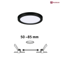 Paulmann LED Einbau-Panel AREO VariFit ON-OFF, IP44/20, rund, Ø 11.8cm, schaltbar, 8W 4000K 550lm, schwarz matt