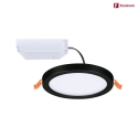 Paulmann LED Einbau-Panel AREO VariFit ON-OFF, IP44/20, rund, Ø 11.8cm, schaltbar, 8W 4000K 550lm, schwarz matt