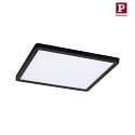 Paulmann LED Einbau-Panel AREO VariFit ZigBee TW, IP44/20, eckig, 23cm, 18W 3000-6500K (Tunable White) 1400lm, dimmbar, schwarz matt