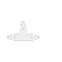Paulmann Zubehr fr ProRail3 3-Phasen-Stromschiene - T-Verbinder, Erde links, 230V, Metall / Kunststoff, Wei