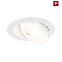 Paulmann Spot AUMUS rond, lot de 1 IP20, blanc mat gradable