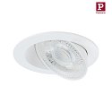 Paulmann Spot AUMUS rond, lot de 1 IP20, blanc mat gradable
