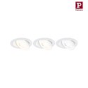 Paulmann Spot AUMUS rond, lot de 1 IP20, blanc mat gradable