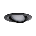 Paulmann Lumire encastre NOVA PLUS COIN LED pivotant LED IP65, noir mat gradable 6W 470lm 2700K CRI 80-89