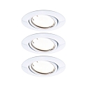 Lumire encastre BASE COIN LED pivotant, lot de 3, contrlable par ZigBee LED IP20