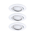 Lumire encastre BASE COIN LED pivotant, lot de 3, contrlable par ZigBee LED IP20