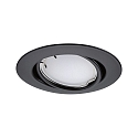 Paulmann LED Einbauleuchte BASE COIN, 3x4,9W, 3000-6500K, 420lm, IP20, RGBW, schwenkbar, dimmbar Zigbee, schwarz matt