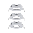 Paulmann 3er-Set Einbauleuchte CHOOSE, starr, IP44, 230V, max. 3x 10W 5.1cm, Wei matt