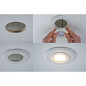 Paulmann Paulmann Recessed luminaires adapter for round installation openings from 75-120mm to 68-70mm+B222, white matt