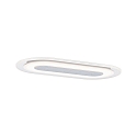 LED Einbauleuchte WHIRL, oval, 8W 3000K 660lm, dimmbar, Alu Satin