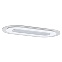 Paulmann LED Einbauleuchte WHIRL, oval, 8W 3000K 660lm, dimmbar, Alu Satin