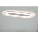 Paulmann LED Einbauleuchte WHIRL, oval, 8W 3000K 660lm, dimmbar, Alu Satin