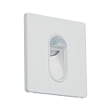 Paulmann Paulmann Wall recessed luminaire square 2700K white, 2,7W with motion detector