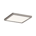 LED Einbau-Panell AREO DIM, IP44/20, eckig, 12cm / DA 10.5cm, 8W 3000K 418lm, dimmbar (stufenlos R+C), nickel matt