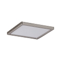 LED Einbau-Panell AREO DIM, IP44/20, eckig, 12cm / DA 10.5cm, 8W 3000K 418lm, dimmbar (stufenlos R+C), nickel matt