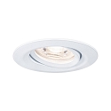 Paulmann Plafonnier encastr NOVA MINI PLUS LED pivotant IP23, blanc mat gradable