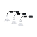 Apparecchio da incasso a soffitto NOVA MINI PLUS LED girevole, Set di 3 IP23, Bianco opaco dimmerabile
