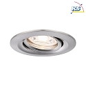 Paulmann Einbauspot LED NOVA MINI PLUS mit LED-Modul, IP23, schwenkbar, 230V, 4.2W 2700K 300lm 38°, dimmbar, Eisen gebürstet