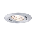 Paulmann Recessed spot LED NOVA MINI PLUS with LED Module, IP23, swivelling, 230V, 4.2W 2700K 300lm 38, dimmable, alu turned