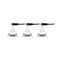 Paulmann 3er-Set Einbauspot LED NOVA, IP44, starr, 230V, inkl. 3x GU10 6.5W 4000K 450lm 36, Eisen gebrstet