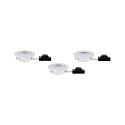 Paulmann 3er-Set LED Einbauspot, 230V, je 6W 3000K 450lm, 3-stufig dimmbar, schwenkbar, Wei matt