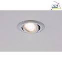 3er-Set LED Einbauspot, 230V, je 6W 3000K 450lm, 3-stufig dimmbar, schwenkbar, Chrom matt