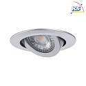 3er-Set LED Einbauspot, 230V, je 6W 3000K 450lm, 3-stufig dimmbar, schwenkbar, Chrom matt