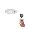 Paulmann Lumire encastre HOMESPA CALLA WHITESWITCH LED pivotant IP65, blanche  5,5W 360lm 2700K 100 100 CRI >80