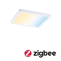 Paulmann LED Einbau-Panel AREO VariFit ZigBee TW, IP44/20, eckig, 17.5cm, 15W 3000-6500K (Tunable White) 1200lm, dimmbar, wei matt