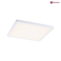 Paulmann LED Einbau-Panel AREO VariFit ZigBee TW, IP44/20, eckig, 23cm, 18W 3000-6500K (Tunable White) 1400lm, dimmbar, weiß matt