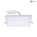 Paulmann LED Einbau-Panel AREO VariFit ZigBee TW, IP44/20, eckig, 23cm, 18W 3000-6500K (Tunable White) 1400lm, dimmbar, weiß matt