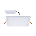 Paulmann LED Einbau-Panel AREO VariFit 3-STEP-DIM, IP44/20, eckig, 17.5cm, dimmbar mit Lichtschalter, 15W 3000K 1200lm, wei matt