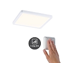 Paulmann LED Einbau-Panel AREO VariFit 3-STEP-DIM, IP44/20, eckig, 17.5cm, dimmbar mit Lichtschalter, 15W 3000K 1200lm, wei matt
