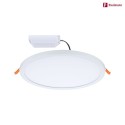 Paulmann LED Einbau-Panel AREO VariFit 3-STEP-DIM, IP44/20, rund, Ø 23cm, dimmbar mit Lichtschalter, 18W 4000K 1400lm, weiß matt