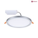 Paulmann LED Recessed Panel AERO VariFit DIM, round, IP44, Ø 17.5cm, 15W 4000K, 3-step dimmable, chrome matt