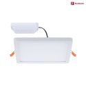 LED Einbau-Panel AREO VariFit 3-STEP-DIM, IP44/20, eckig, 17.5cm, dimmbar mit Lichtschalter, 15W 4000K 1200lm, weiß matt