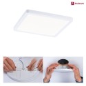 LED Einbau-Panel AREO VariFit 3-STEP-DIM, IP44/20, eckig, 17.5cm, dimmbar mit Lichtschalter, 15W 4000K 1200lm, weiß matt