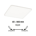 Paulmann LED panel VELUNA VARIFIT LED square, adjustable, dimmable 21,5W 1450lm 4000K CRI >80