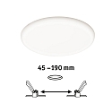 Paulmann Pannello LED VELUNA VARIFIT LED rotondo, regolabile, dimmerabile 25W 1700lm 4000K CRI >80