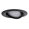 Paulmann LED Deckeneinbauleuchte NOVA PLUS COIN, rund, 3er-Set, 6W, 2700K, 470lm, dimmbar, schwarz matt