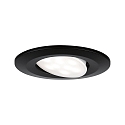 Paulmann Luce da incasso CALLA girevole, Set di 3 IP65, Nero opaco dimmerabile 5W 430 | 550lm 3000K 100 100 CRI >80