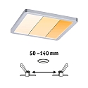 Paulmann Pannello LED AREO VARIFIT DTW 175MM angolare, Dim-To-Warm, regolabile, dimmerabile 15W 1200lm 2000 / 3000 / 4000K CRI >80