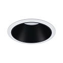 Paulmann Recessed spot LED COLE IP44, fixed, incl. LED COIN Module, 230V, 6.5W 2700K460lm 100, 3-step dimmable, white / black matt