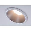 Paulmann Recessed spot LED COLE IP44, fixed, incl. LED COIN Module, 230V, 6.5W 2700K460lm 100, 3-step dimmable, white / silver