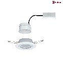 Paulmann Lumière encastrée BASE COIN pivotant, lot de 1 IP20, blanche  5W 370lm 3000K 100° 100° CRI > 80