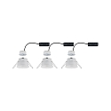 Paulmann recessed luminaire CYMBAL COIN LED rigid, set of 3 IP44, white matt dimmable 19,4W 463lm 2700K 38 38 CRI >80
