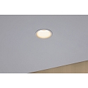 Paulmann recessed luminaire CYMBAL COIN LED rigid, Dim-To-Warm, set of 1 IP44, white matt dimmable 6