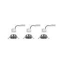 Paulmann 3er-Set Einbauleuchten-Set BASE COIN, IP20, Ø 9cm, 230V, inkl. LED Modul 5W 3000K 370lm 100°, On-Off, schwenkbar, eisen Paulmann 3er-Set Einbauleuchten-Set BASE COIN, IP20, Ø 9cm, 230V, inkl. LED Modul 5W 3000K 370lm 100°, On-Off, schwenkbar, eisen